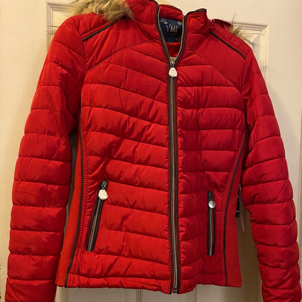 NWT Red Puffy Coat